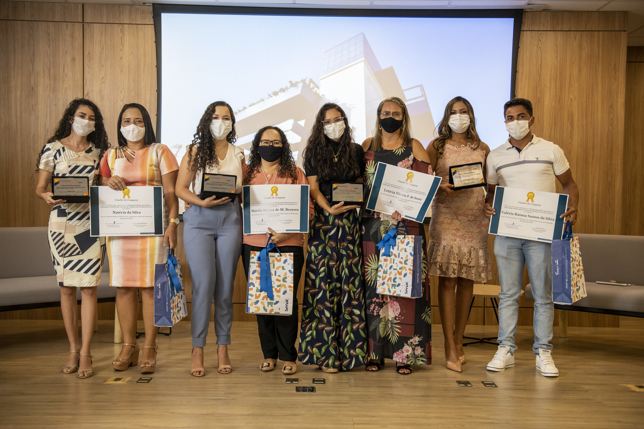 Competidoras do Senac Ceará recebem homenagem e bolsa de estudos