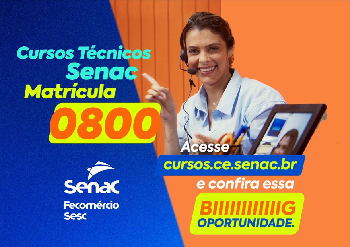 Mila Costa é protagonista da nova campanha do Senac Ceará